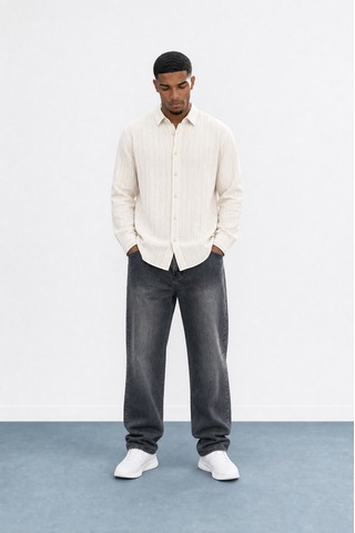 Respire Erkek Washed Baggy Pantolon Antrasit