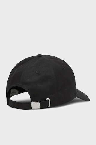 Calvin Klein Mono Logo Erkek Siyah Kot Şapka Lv04g5007g-ub1 Siyah