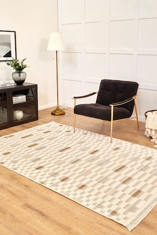 Kaşmir Halı 7/24 Luna Glow 120x180 CM Salon Mutfak Halısı Kilim