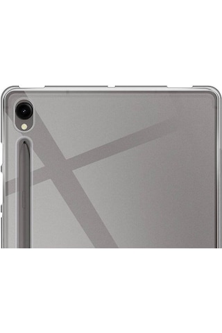 Galaxy Tab S9 Kılıf Uyumlu Zore Tablet Süper Silikon Kapak-renksiz Tablet Kılıfı