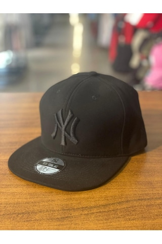 Ny Yankees Siyah Hiphop Snapback Rapper Basket Kanvas Cap Şapka