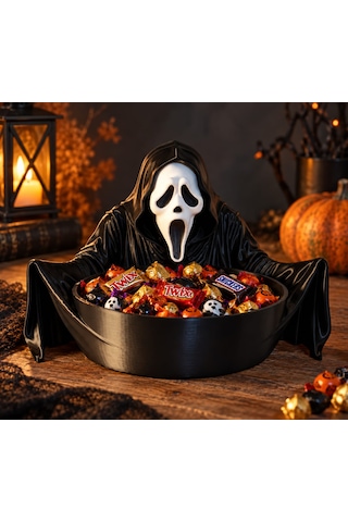 Halloween Çığllık Figür Dekoratif Şekerlik Ve Masaüstü Kase