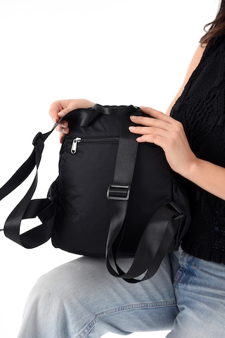 Özer-6009 Sanmorris Unisex Suya Dayanıklı Çok Gözlü Sırt Çantası Siyah