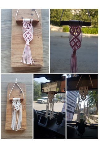 Araba Süsü , Tarçın Çubuklu Süs Hediyelik Makrome