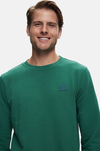 Ucla Suerte Yeşil Bisiklet Yaka Kauçuk Standard Fit Erkek Sweatshirt Yeşil