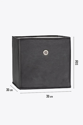 Dolap Içi Çamaşır Oyuncak Düzenleyici Kapaksız Saklama Kutusu Organizer 30x30x30 Cm 1 Adet Gri-beyaz