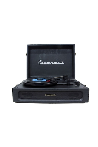 Crownwel 03 33-45-78 'Lik Plak Çantalı Bluetooth Pikap Siyah