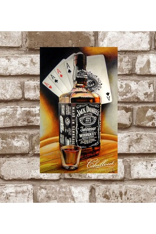 Kişiye Özel Metal Üç As Retro Poster (29X19)