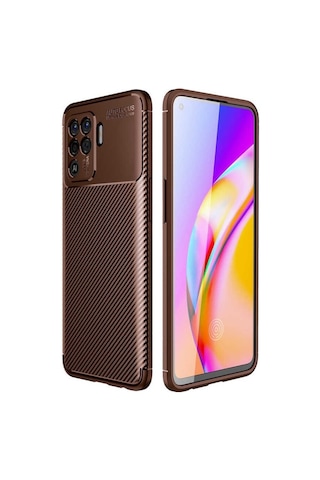 Oppo Reno 5 Lite (Cph2205) Karbon Görünüm Negro Silikon Kilif 545542568