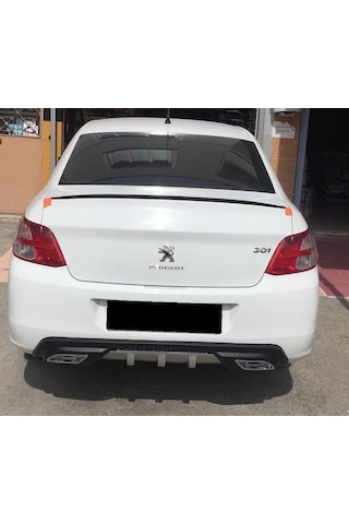Peugeot 301 Spoiler Bagaj Üstü Çıta. Parlak Siyah
