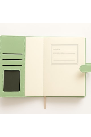 Kilitli Ajanda Günlük Not Defteri Notebook Yeşil İthal Ürün Yeşil