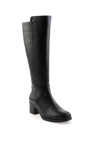 Bambi Siyah Leather Kadın Çizme K03586414003 Siyah