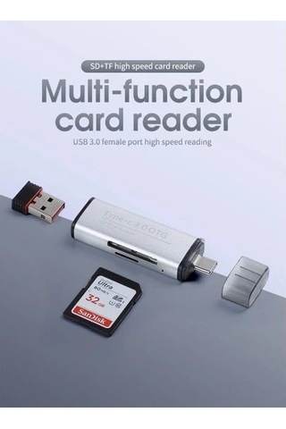 Daytona Ads-103 Type-C=Usb3.0 Otg Veri+Kart Ok Ad