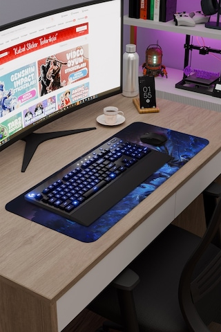 Elden Ring Kaymaz Dikişli Kauçuk Oyuncu Mousepad V1 - 70x30 Xl Gaming Mouse Pad Fare Altlığı