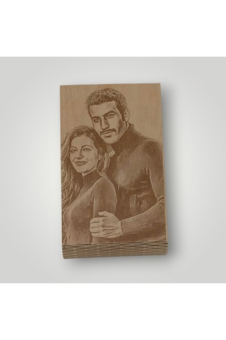 Kişiye Özel Lazer Kazıma Ahşap Tablo 20 15 1 Adet