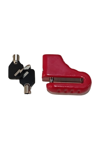 Motosiklet Çelik Disk Kilidi Kilit 5.5 mm Kırmızı