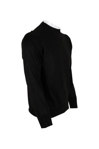 Erkek Kazak Klasik Normal Kesim Yünlü Rar00498 Siyah