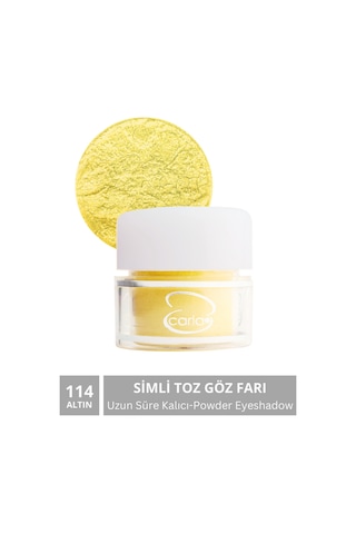 Carla Toz Göz Farı Altın Powder Eyeshadow Gold 114