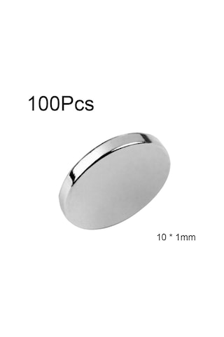 Samdoo 100 Adet 10x1mm N35 Çok Güçlü Blok Mıknatıslı, Dürtü Dayanıklı Ve Kararlı Performanslı Manyetik Parçalar