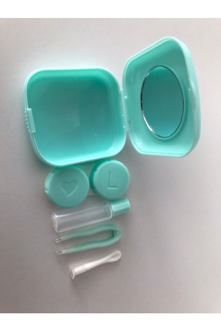 Lens Kutusu Ve Takma Aparatı Set Mini Turkuaz