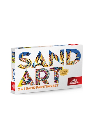 Yetişkin Kum Boyama Aktivite Seti, Sand Art Aslan Ve Vektörel 2in1-red Castle Ykt-01