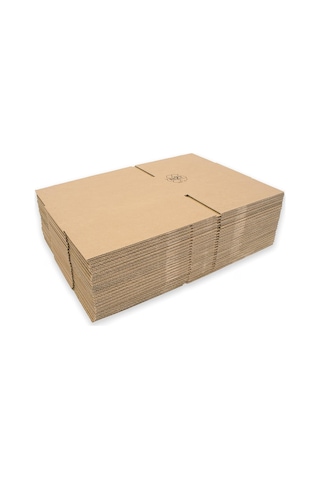 Baskısız Oluklu Kraft Karton Kargo Taşınma Depolama Kolisi - 80x50x50 Cm. - 10 Adet Diğer