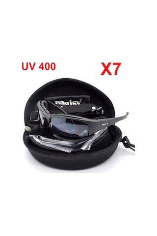 Daisy X7 Uv400 Polarize Değişebilir 4 Lensli Motorsiklet Gözlüğü N11.416