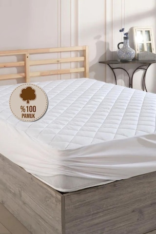 Formeya %100 Pamuk Formeya Alez Fitted Kapitone Yatak Koruyucu