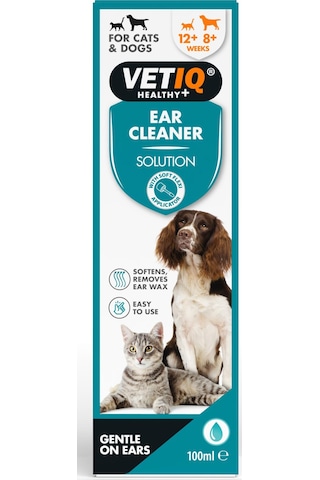 Vet İq Ear Cleaner Kedi&köpek Için Kulak Temizleme Solüsyonu 100 Ml