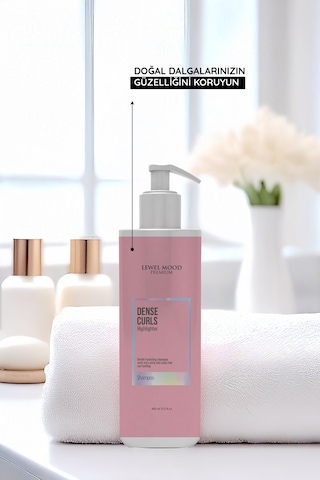Lewel Mood Premium Dense Curls Bukleli Saçlar Şampuan 400 ML