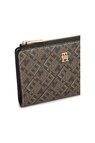 Tommy Hilfiger Th Icon Bıfold Wallet Monoplay Kadın Siyah Cüzdan - Aw0aw18594
