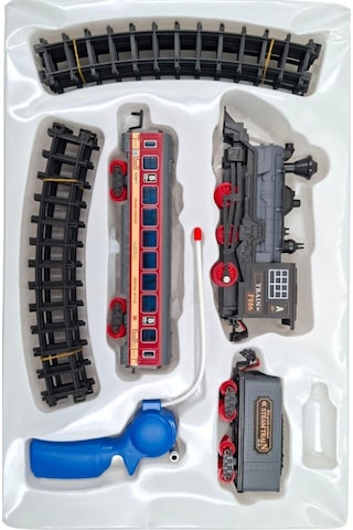 Pilli, Işıklı 16 Parça Oyuncak Tren Seti Steam Train Rc Model