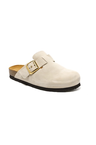 Capuccıno Terlik Kadın 17d5 Frau Velour-s Cappuccino Taupe Capuccıno Krem