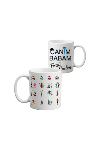 Canım Babam Isimli Kupa Bardak - Babalar Günü Hediyesi