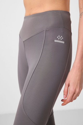 Koyu Gri Standart Fit Esnek Performans Kadın Tayt - 94666 Koyu Gri