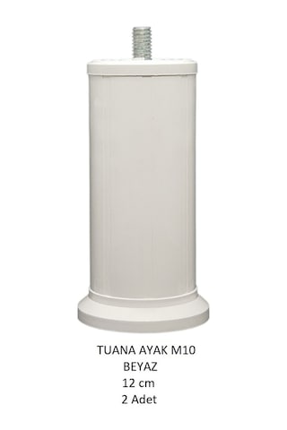 Tuana Ayak 12 cm M10 Cıvatalı Beyaz (2 Adet)