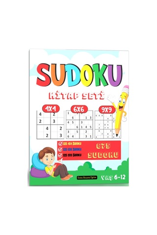 Çocuklar İçin Sudoku Kitap Seti 3 Kitap 2063