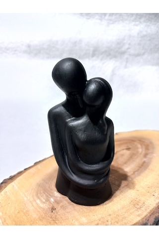 Sarılan Sevgili Biblo Siyah 01