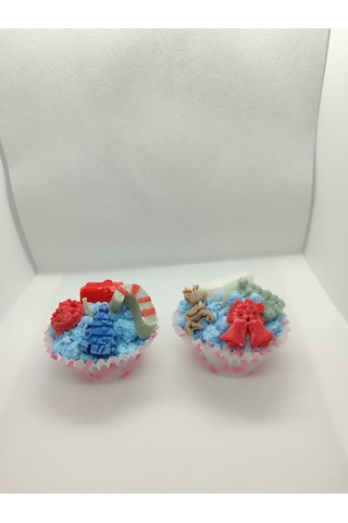 Yılbaşı Temalı Muffin Mum