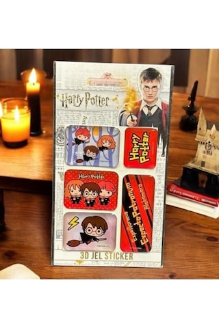 Harry Potter Kabartmalı Jel Damla Sticker 5li Set Harry Potter Çok Renkli