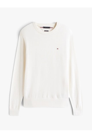 Tommy Hilfiger Pıma Org Ctn Cashmere Crew Neck Erkek Sarı Kazak - Mw0mw28046