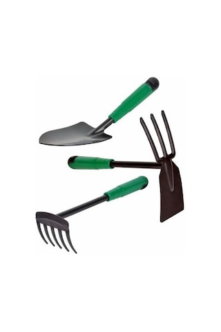 Spring Garden Hobby Bahçe Seti 3'lü Kürek Tırmık Çapak