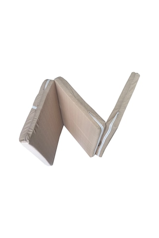Katlanır Yer Yatağı 8 Cm Kalın Sünger Yatak 80x180x8 Cm-krem