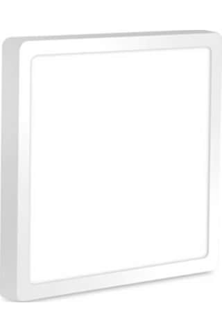 Forlife 24 Watt Sıva Üstü Kare Led Panel Armatür Beyaz Işık Beyaz