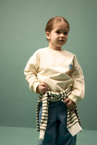 Defacto Oversize Sırt Baskılı Sweatshirt Erkek Bebek G7485a526sper78 Ekru-er78