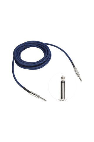 Jorındo 6,35 Mm Gitar Kablosu Düşük Gürültülü Müzik Aleti Amfi Kablosu 1/4 İnç 6 M/19,7 Ft Jd6204