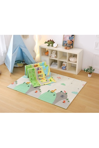 MooieBaby's Funny Zoo Katlanabilir Oyun Matı Oyun Halısı 150 x 180 x 1 CM