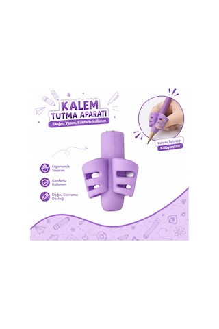 Pastel Renk Kalem Tutma Aparatı 12 Adet Ergonomik Silikon Kalem Tutucu Yazı Düzeltici Çocuk Ve Öğrenci İçin Çok Renkli