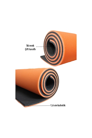 16 Mm Taşıma Askılı Çift Taraflı Iki Renk Kamp Pilates Minderi T