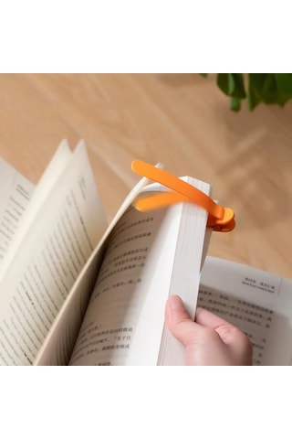 3 Lü Otomatik Kitap Ayıracı Akıllı Silikon Yer İmi Klips Seti, Okuma Severler İçin Pratik Kitap Ak